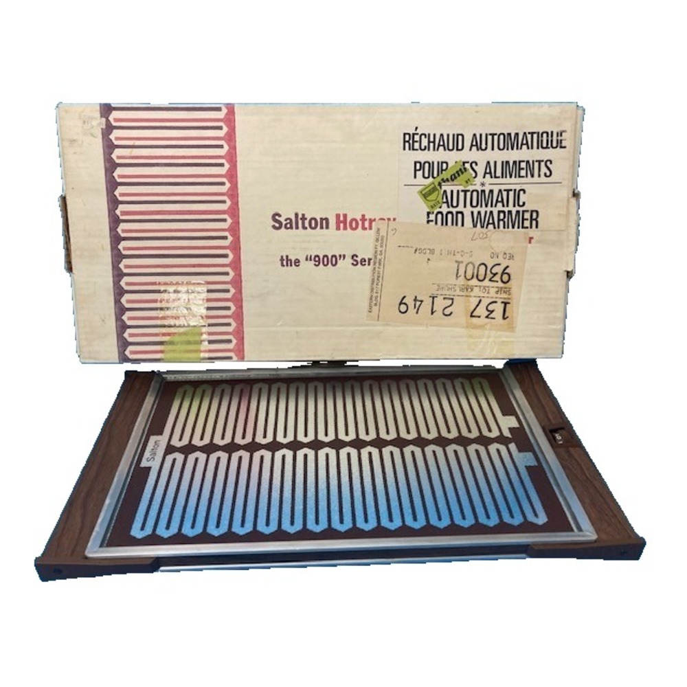 Vintage Salton Hotray Automatic Food Warmer Model H-920 17" x 9" Tested In Box